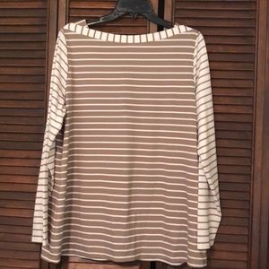 Nautical striped long sleeved tunic